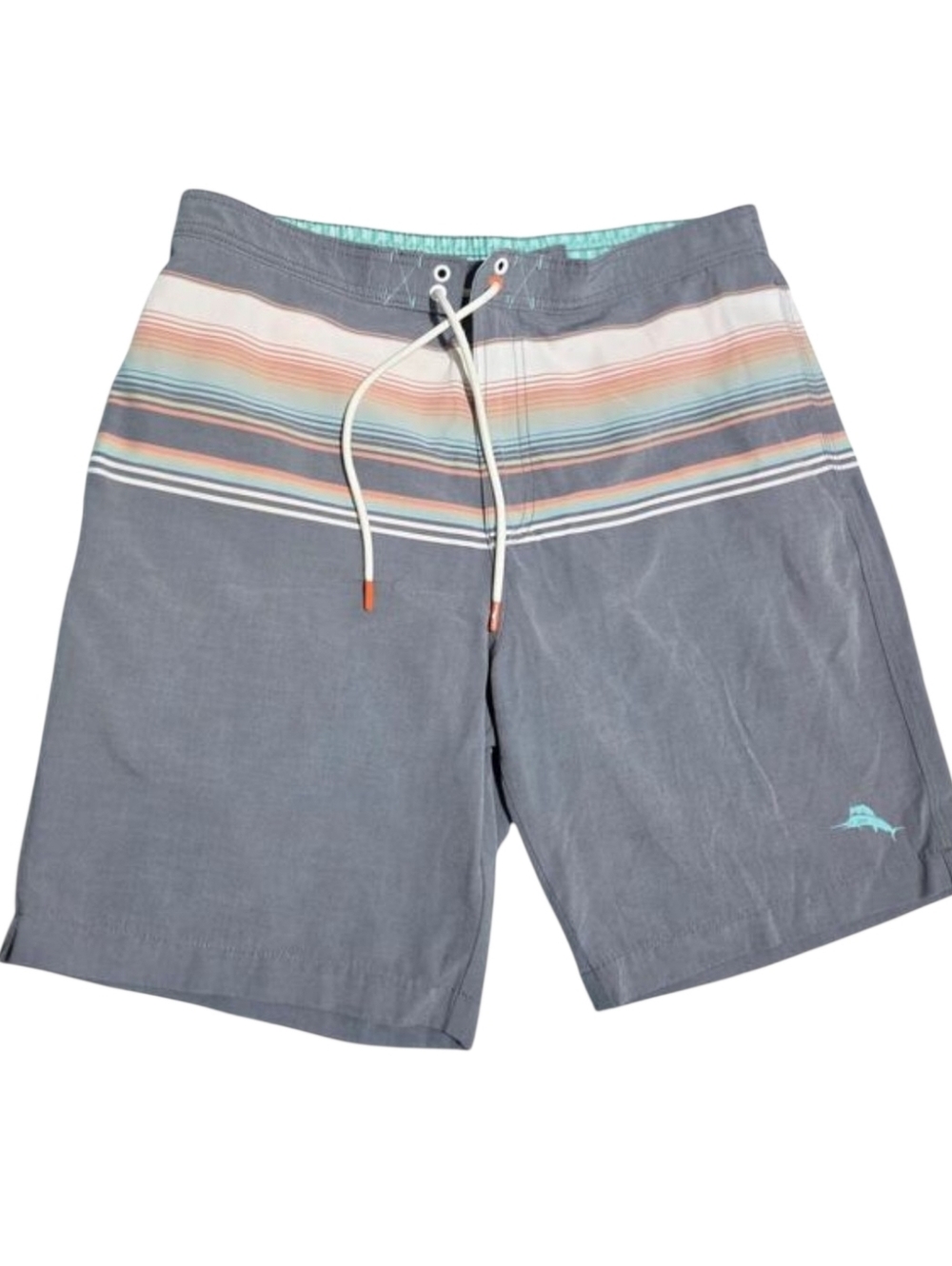 Tommy Bahama Swim Trunks Board Shorts  sz Large sz 34  Striped,  8.5" length